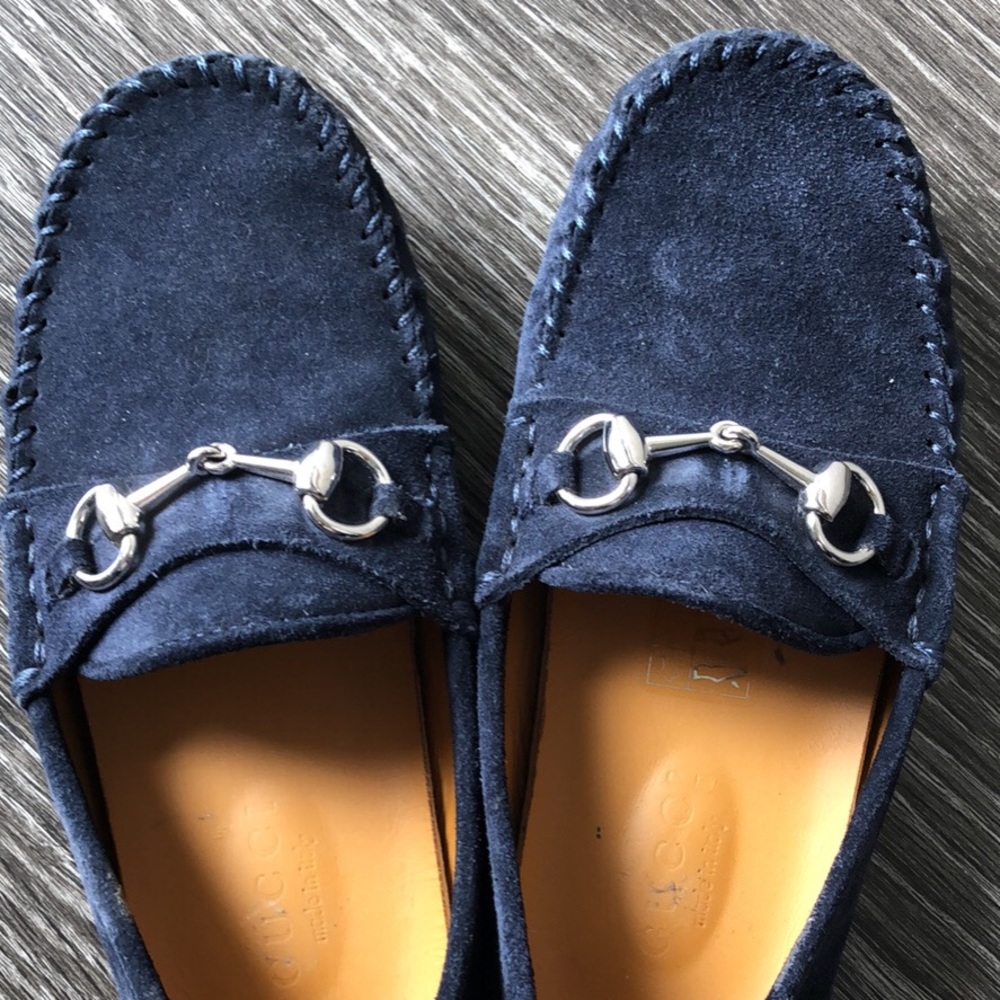 Gucci kids suede loafers size 27 REDUCED! Like new